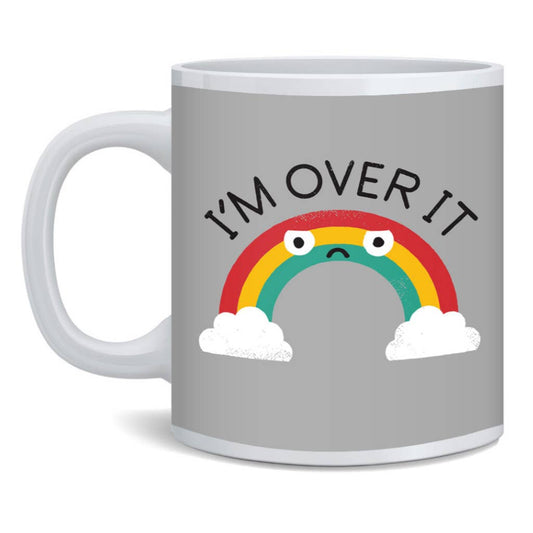 I'm Over Rainbow Cartoon Retro Coffee Mug 12oz